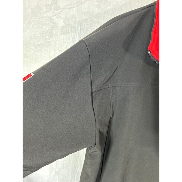 Its Fun To Be Canadian Jacket XXL Black Red Embroidered Canada Spell Out - Picture 4 of 14